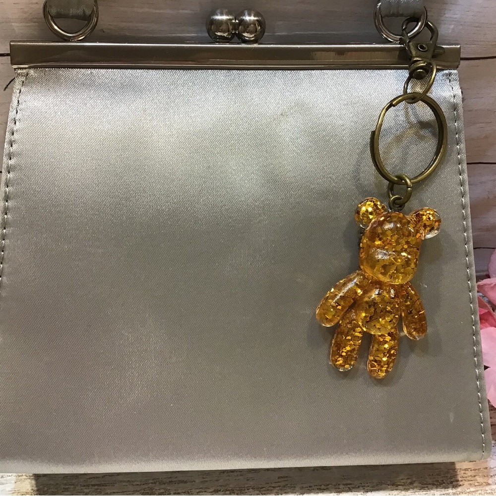 Gold Bear Keychain